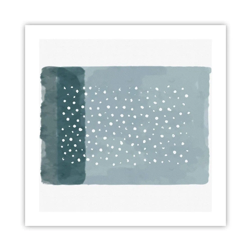 Plakat - Wyrosłe na błękicie - 50x50 cm