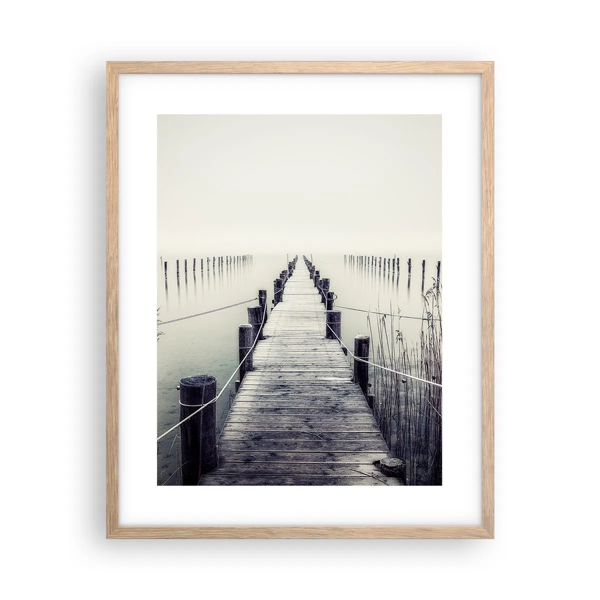 Plakat w ramie jasny dąb - Zanurz się w spokoju - 40x50 cm