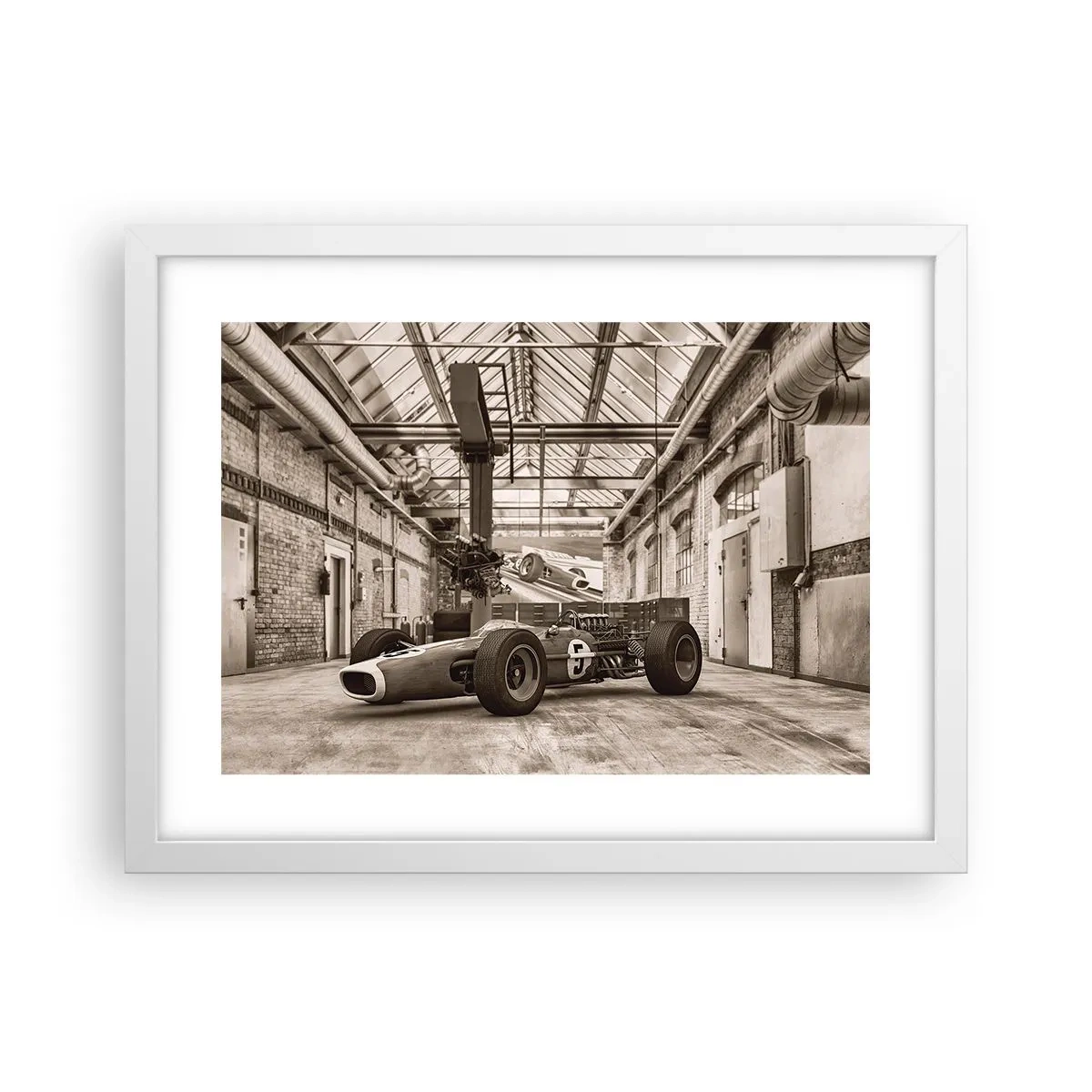 Plakat w białej ramie - Odpoczynek zwycięzcy - 40x30 cm