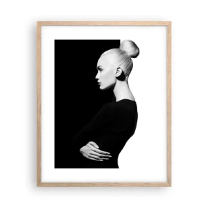 Plakat w ramie jasny dąb - Po prostu kobieta - 40x50 cm