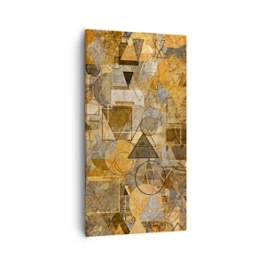 Obraz na płótnie - Świat ujęty w formę - 55x100 cm