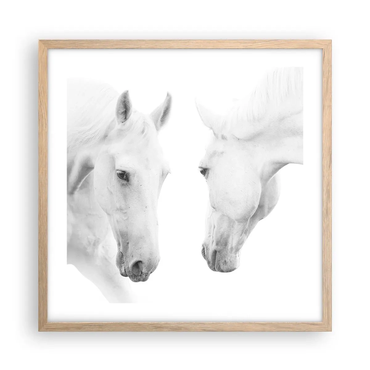 Plakat w ramie jasny dąb - Czy to jest przyjaźń…? - 50x50 cm
