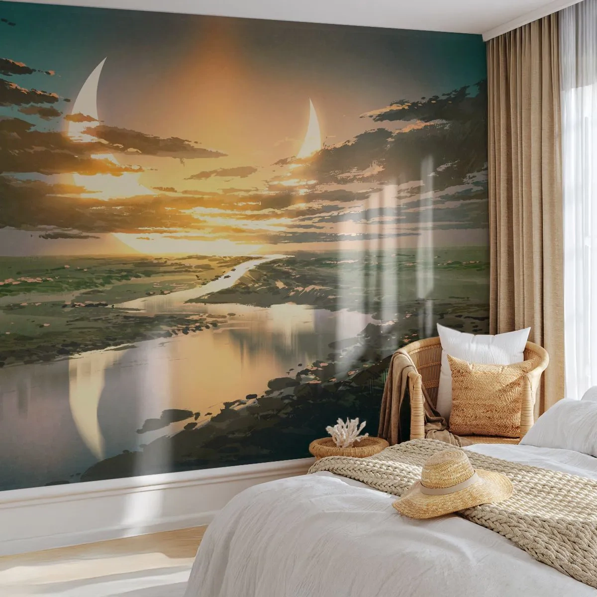 Fototapeta na wymiar Premium Sand - Gdzieś w odległej galaktyce - Krajobraz, Księżyc, Fantasy