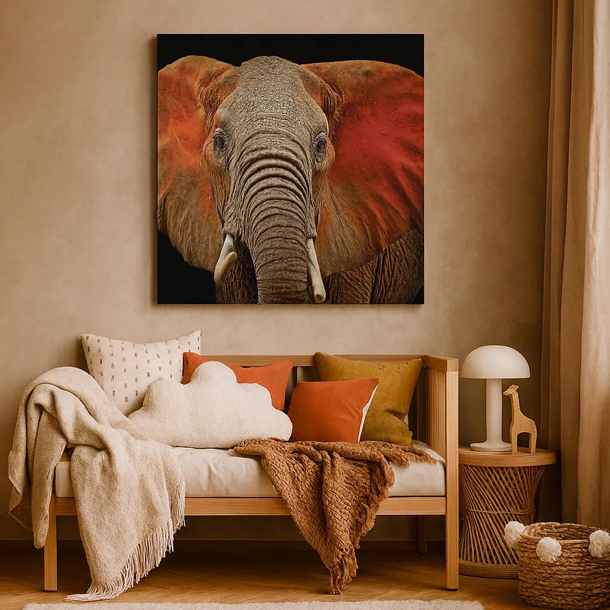 Obraz na płótnie - Jestem dziki, a ty? - 30x30 cm