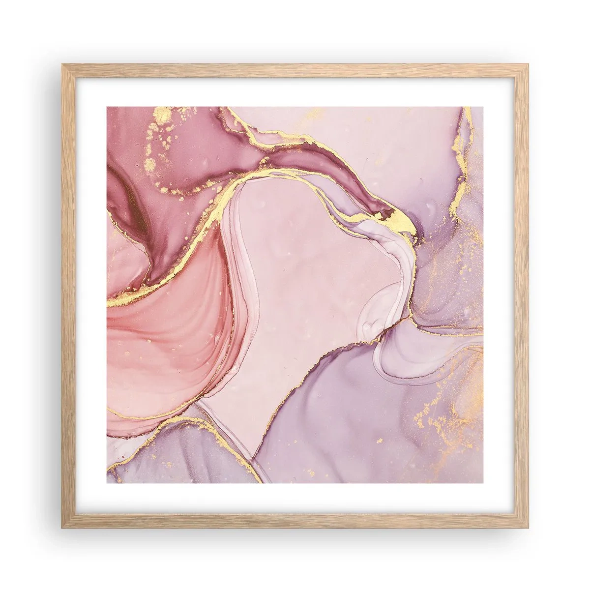 Plakat w ramie jasny dąb - Pieszczota barw - 50x50 cm