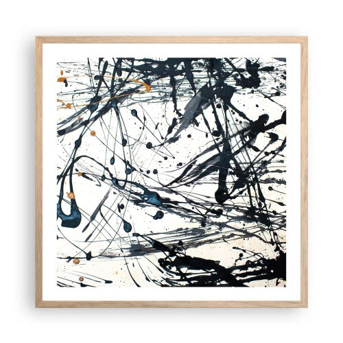 Plakat w ramie jasny dąb - Z sensem czy bez sensu? - 60x60 cm