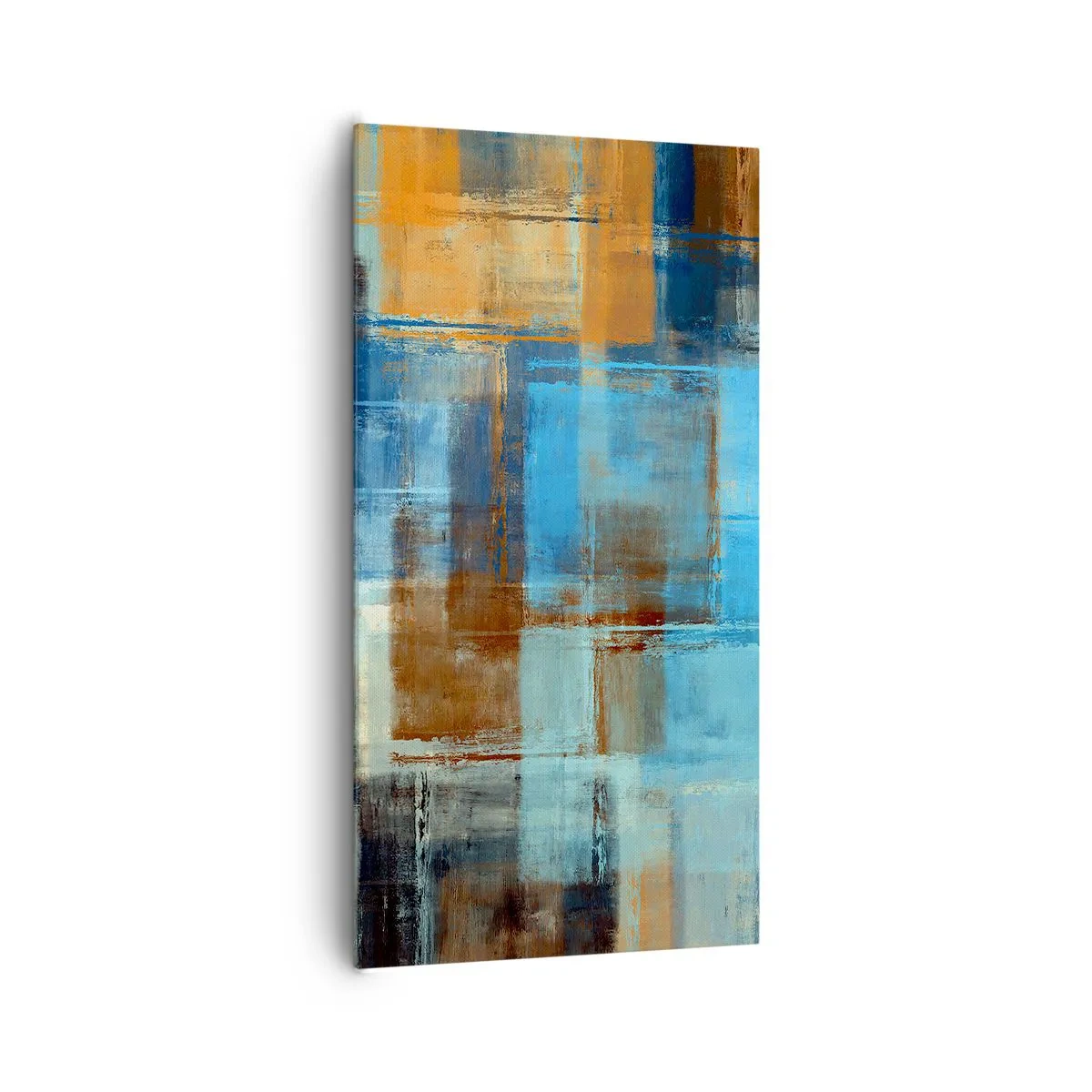 Obraz na płótnie - Przez błękitną zasłonę - 65x120 cm