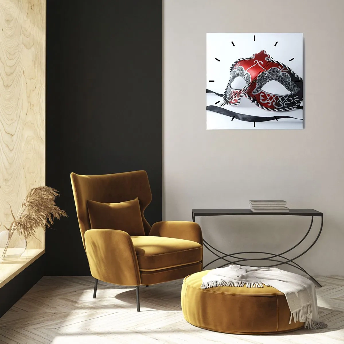 Zegar ścienny - Zaproszenie na bal - 40x40 cm