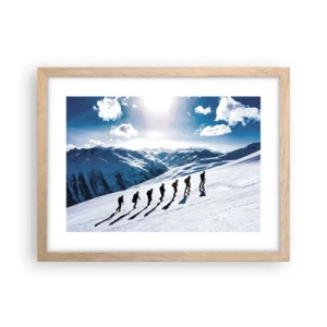 Plakat w ramie jasny dąb - Drużyna zdobywców - 40x30 cm