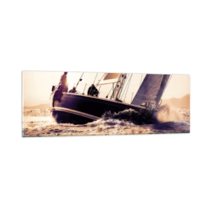 Obraz na szkle - Żeglujże, żeglarzu - 90x30 cm