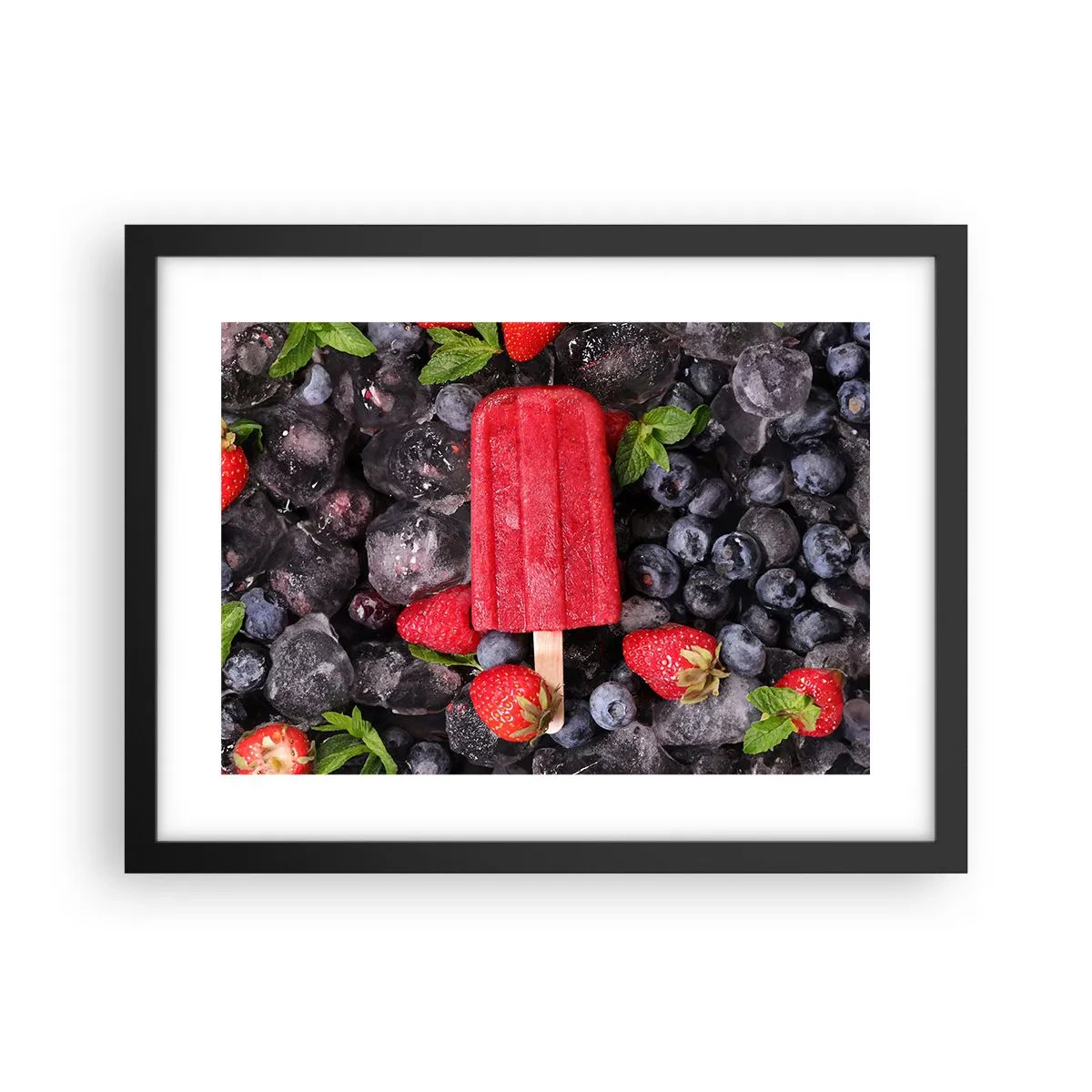 Plakat w czarnej ramie - Smak gorącego lata - 40x30 cm