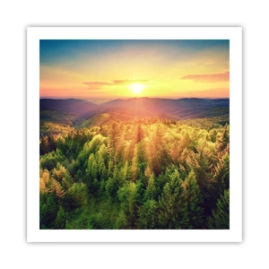 Plakat - Wierzchołki i szczyty - 60x60 cm