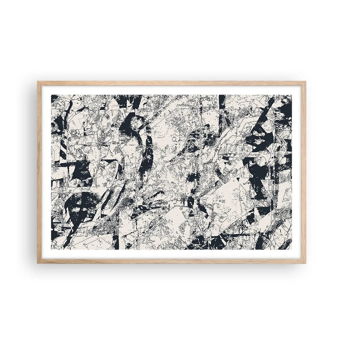 Plakat w ramie jasny dąb - Przenikanie przeciwieństw - 91x61 cm