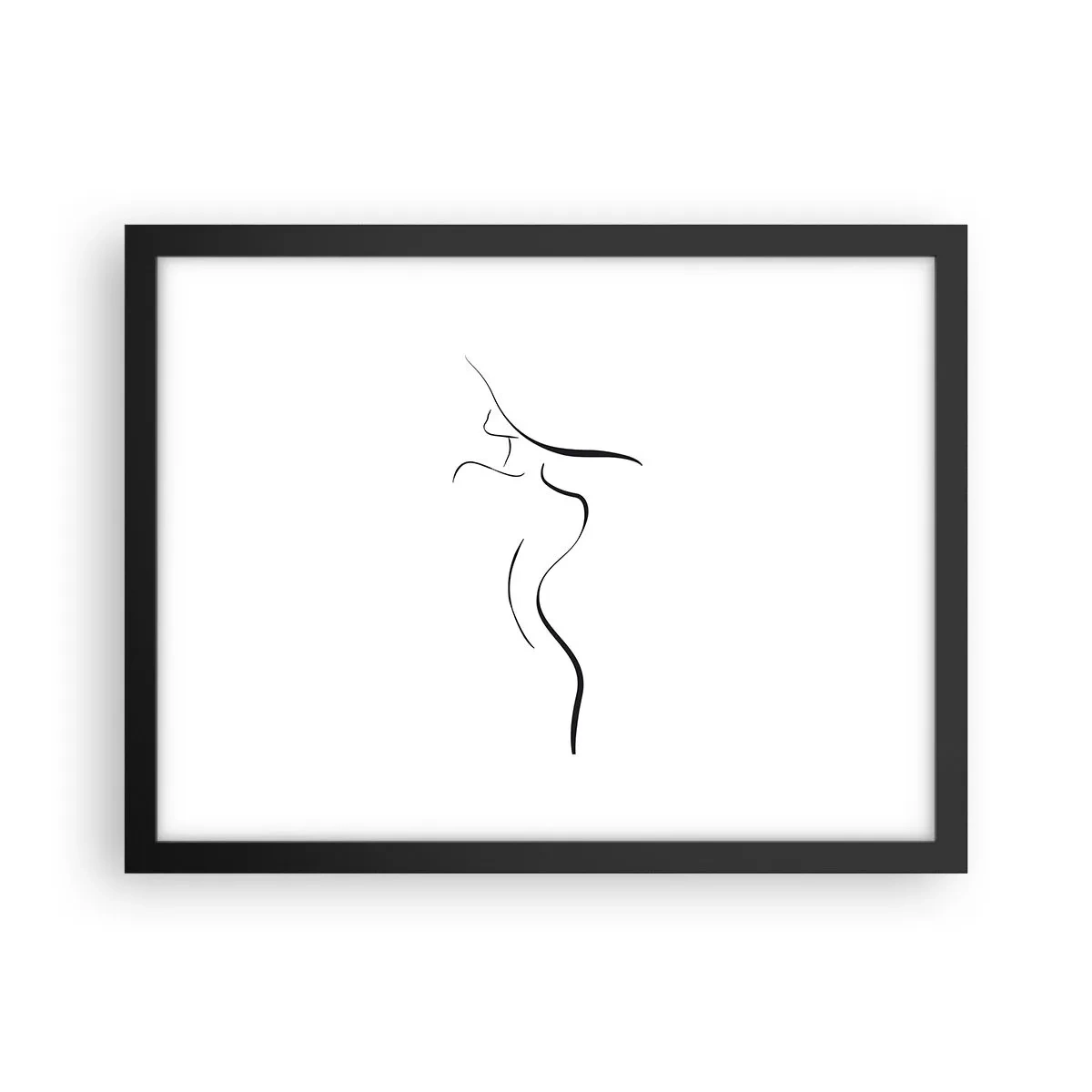 Plakat w czarnej ramie - Nieuchwytna jak fala - 40x30 cm