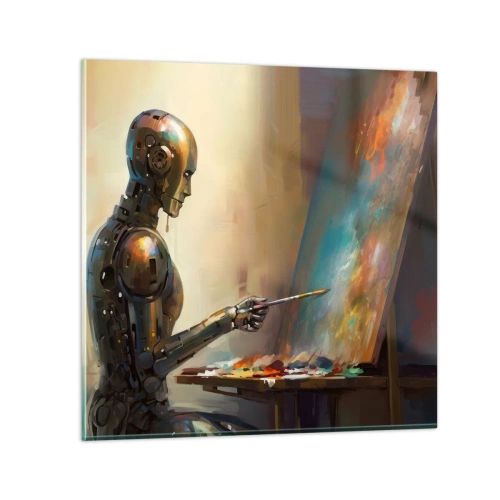 Obraz na szkle - Sztuka przyszłości - 60x60 cm