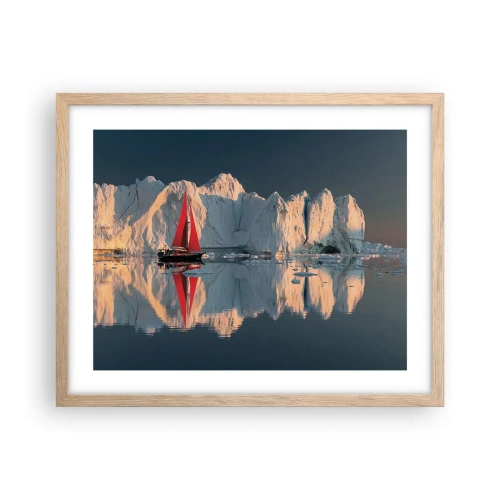 Plakat w ramie jasny dąb - Na krańcu świata - 50x40 cm