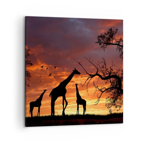 Obraz na płótnie - Mała kolacja w gronie najbliższych - 50x50 cm