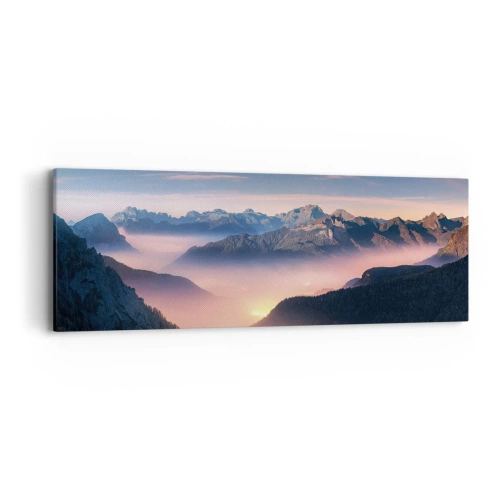 Obraz na płótnie - Światło w dolinach - 90x30 cm