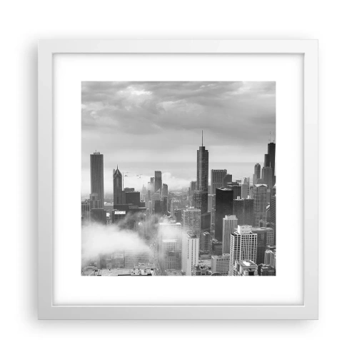 Plakat w białej ramie - Pejzaż amerykański - 30x30 cm