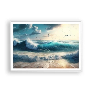 Plakat w białej ramie - Szumi tylko dla ciebie - 100x70 cm