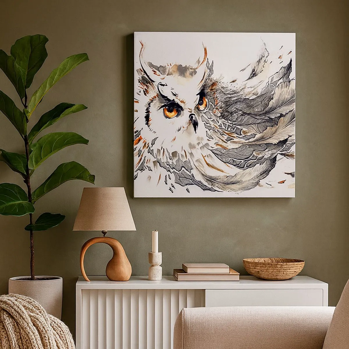 Obraz na płótnie - Przybyła ze świata magii - 30x30 cm