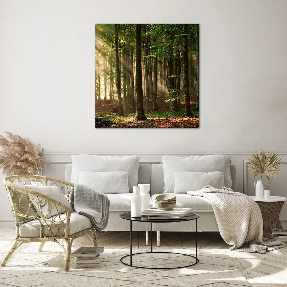 Obraz na szkle - Rozpromieniony w wiosenny poranek - 60x60 cm