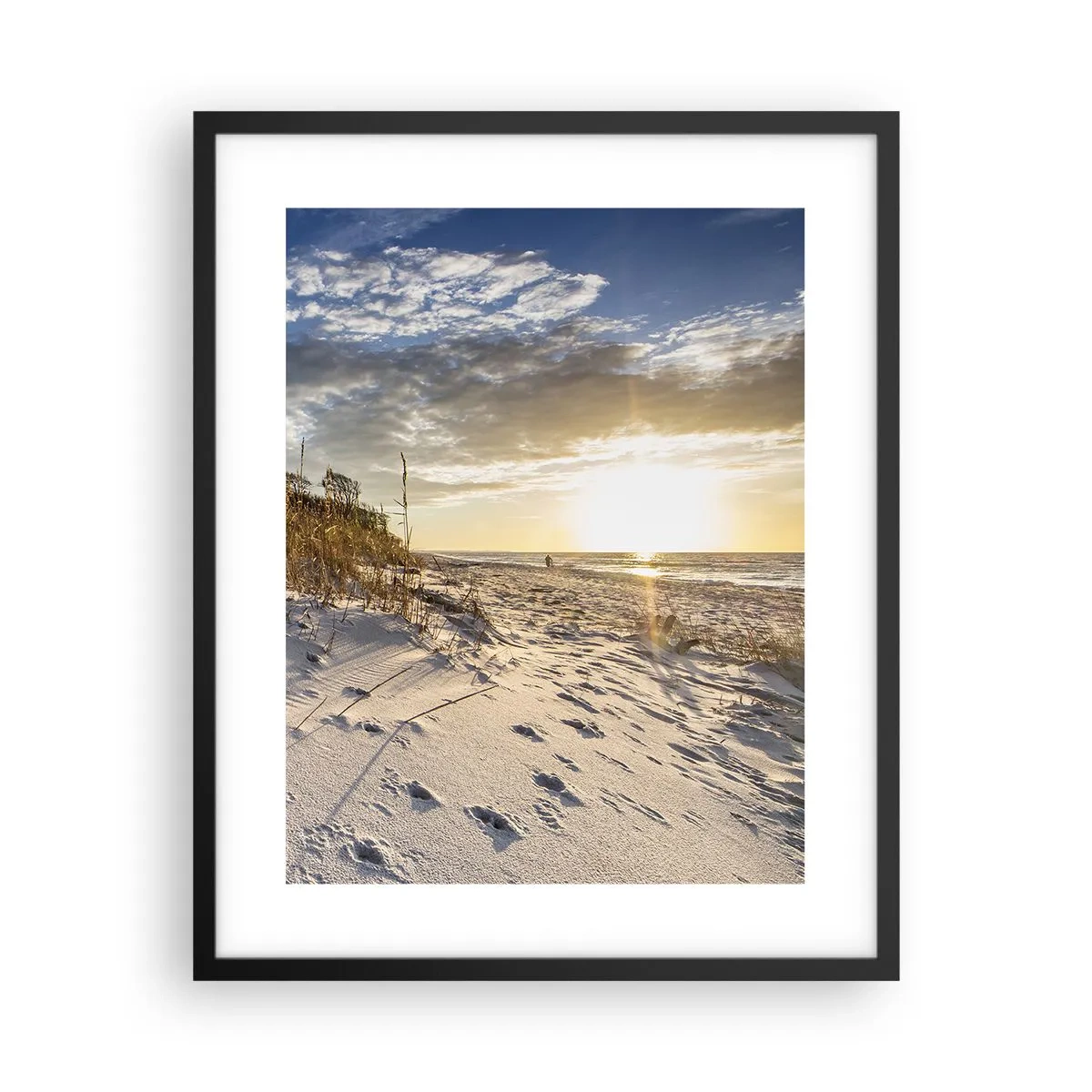 Plakat w czarnej ramie - Zaproszenie na spacer - 40x50 cm