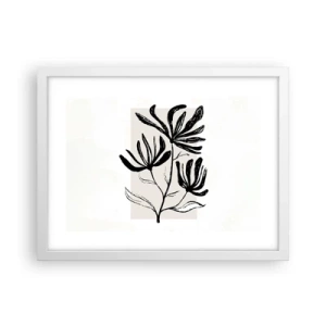 Plakat w białej ramie - Szkic do zielnika - 40x30 cm