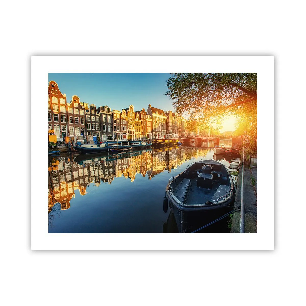 Plakat - Poranek w Amsterdamie - 50x40 cm
