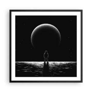 Plakat w czarnej ramie - Twarzą w twarz - 60x60 cm