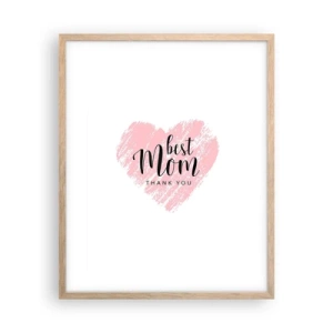 Plakat w ramie jasny dąb - Zawsze odpowiedni moment - 40x50 cm