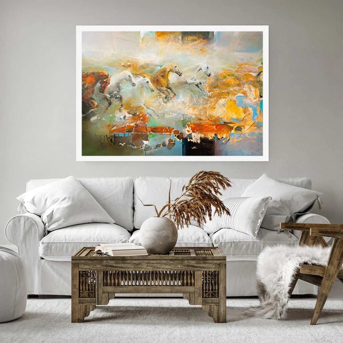 Plakat - Galopem przez światło - 91x61 cm