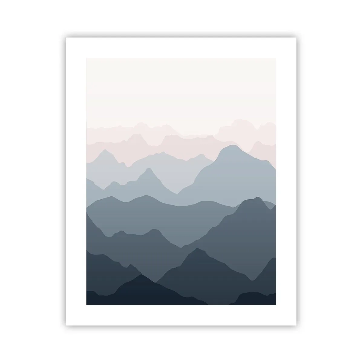 Plakat - Fale gór - 40x50 cm