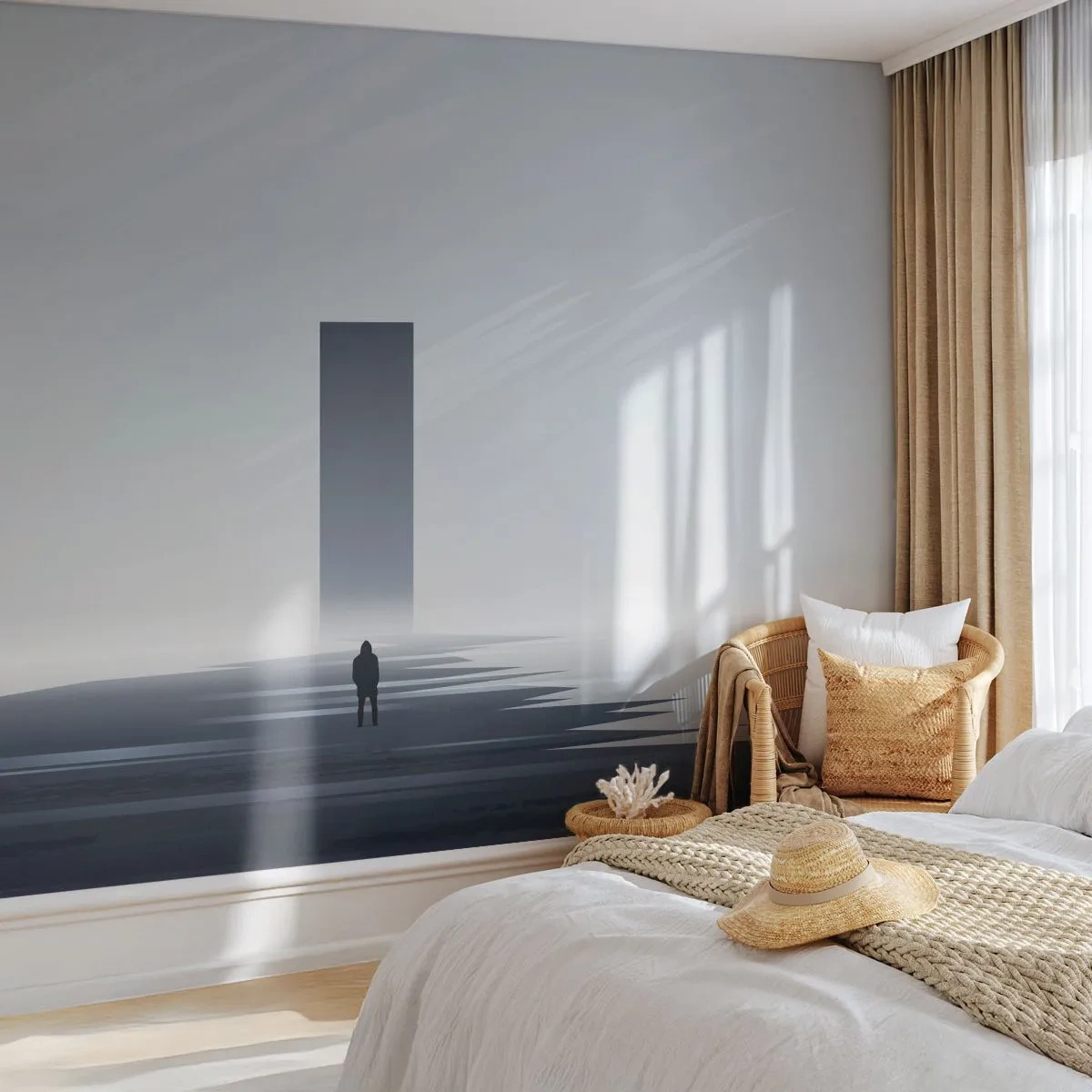 Fototapeta Standard Eco - Szansa czy zagrożenie? - Minimalizm, Nowoczesny, Samotność - 300x210 cm