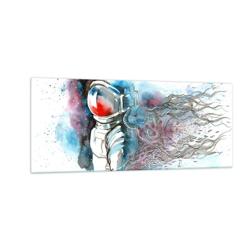 Obraz na szkle - Sam na sam z kosmosem - 100x40 cm