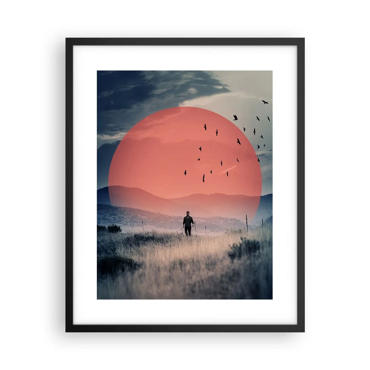 Plakat w czarnej ramie - W swoich żywiołach - 40x50 cm