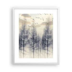 Plakat w białej ramie - Duchy lasu - 40x50 cm