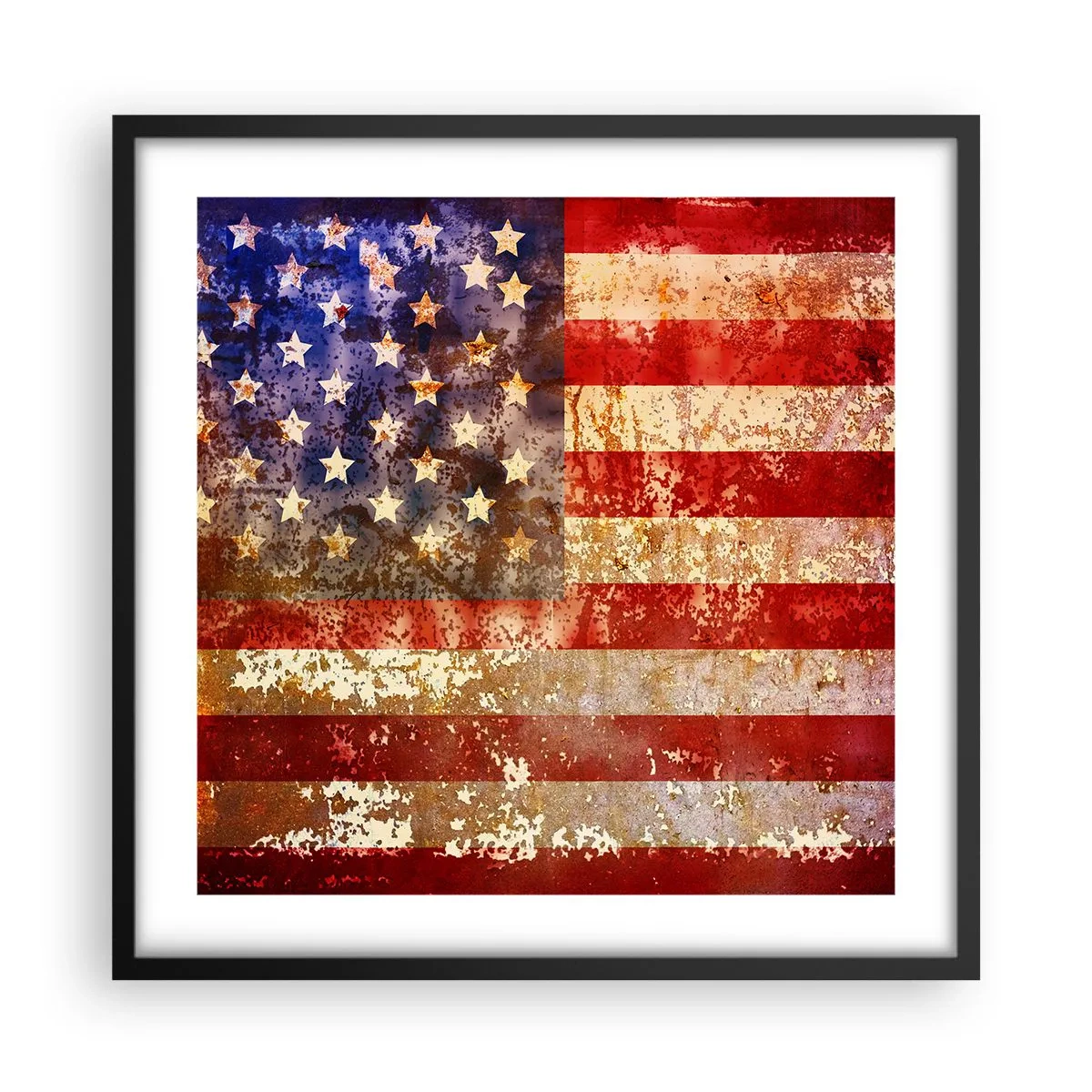 Plakat w czarnej ramie - Chwała nie przemija - 50x50 cm