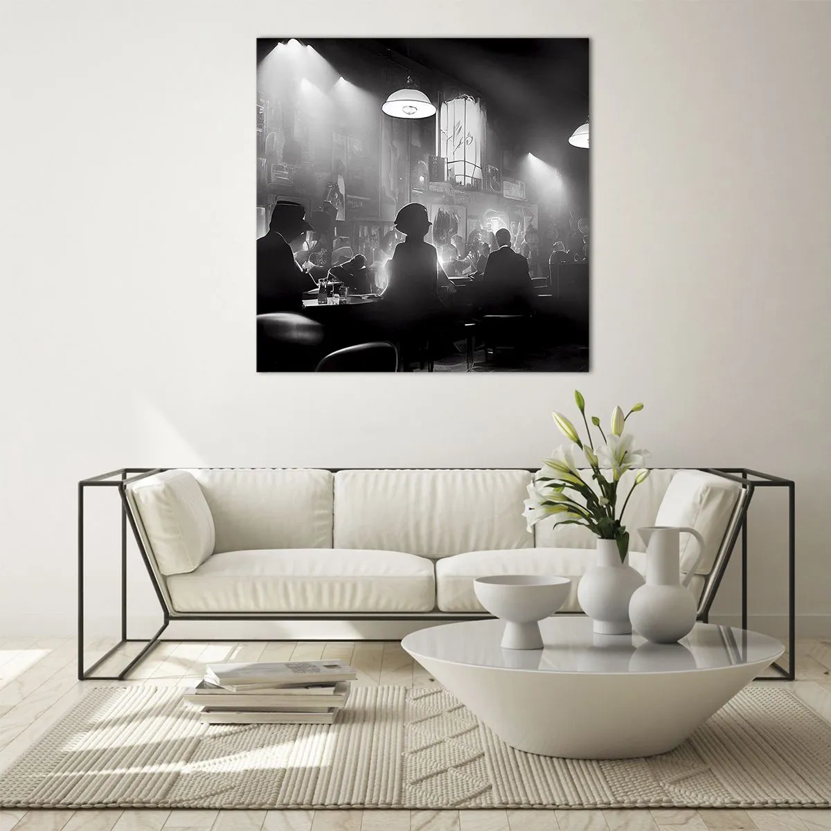 Obraz na szkle - W jazzowym klimacie - 40x40 cm