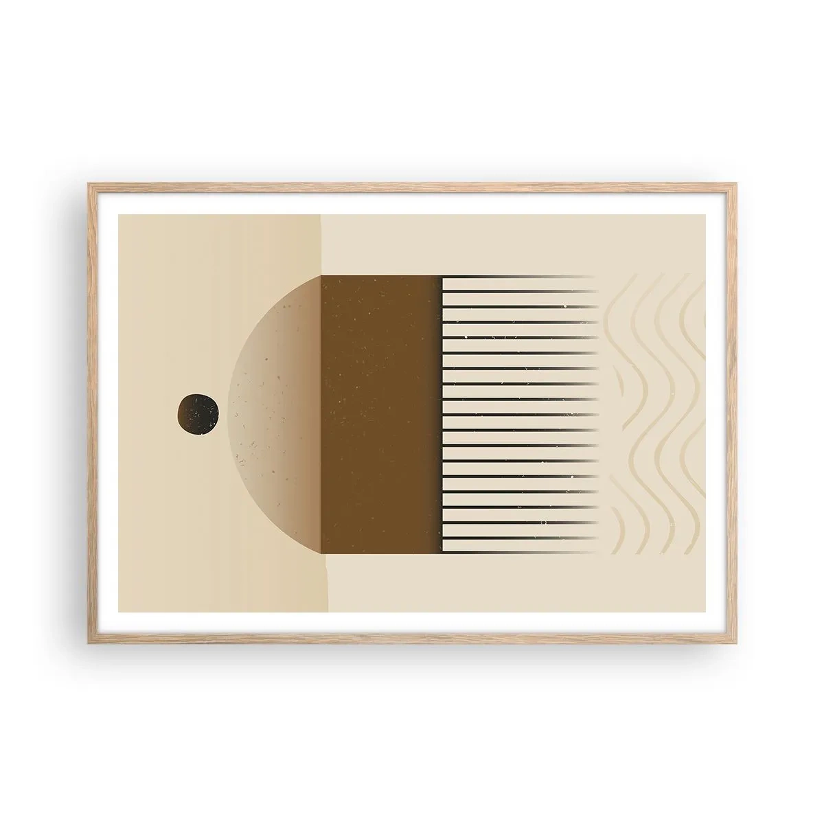 Plakat w ramie jasny dąb - Różne stany - 100x70 cm