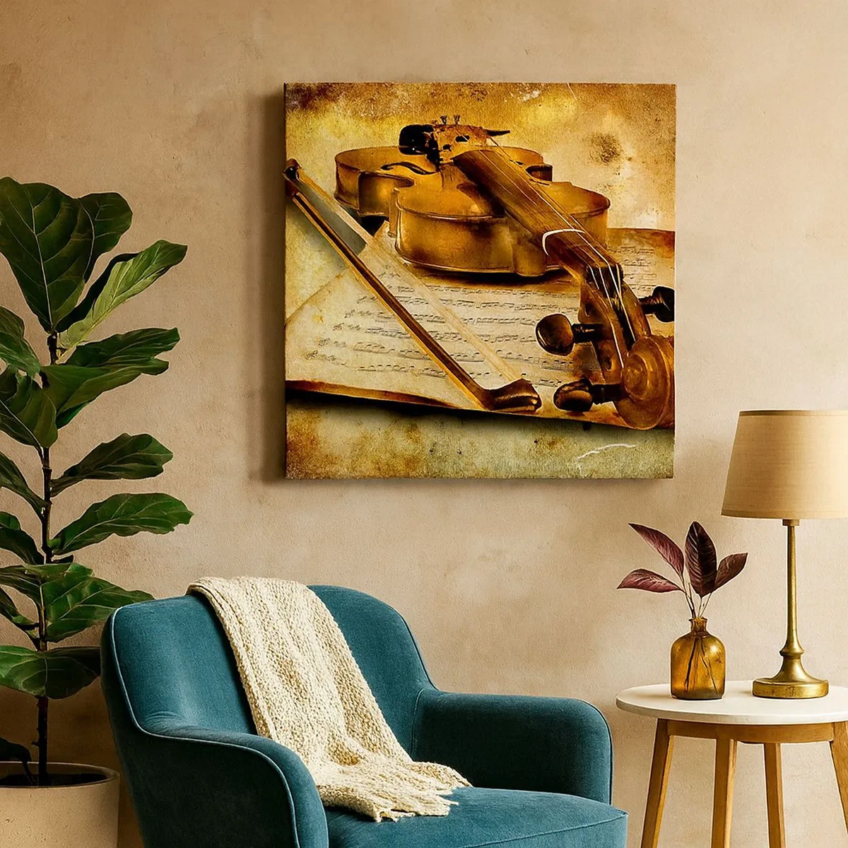 Obraz na płótnie - Wirtuoz potrzebny od zaraz - 30x30 cm