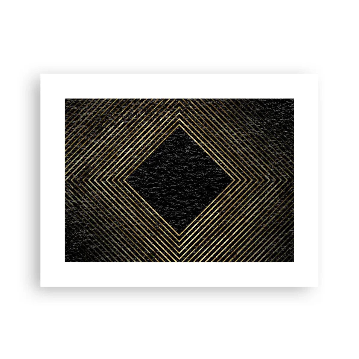Plakat - Geometria w stylu glamour - 40x30 cm