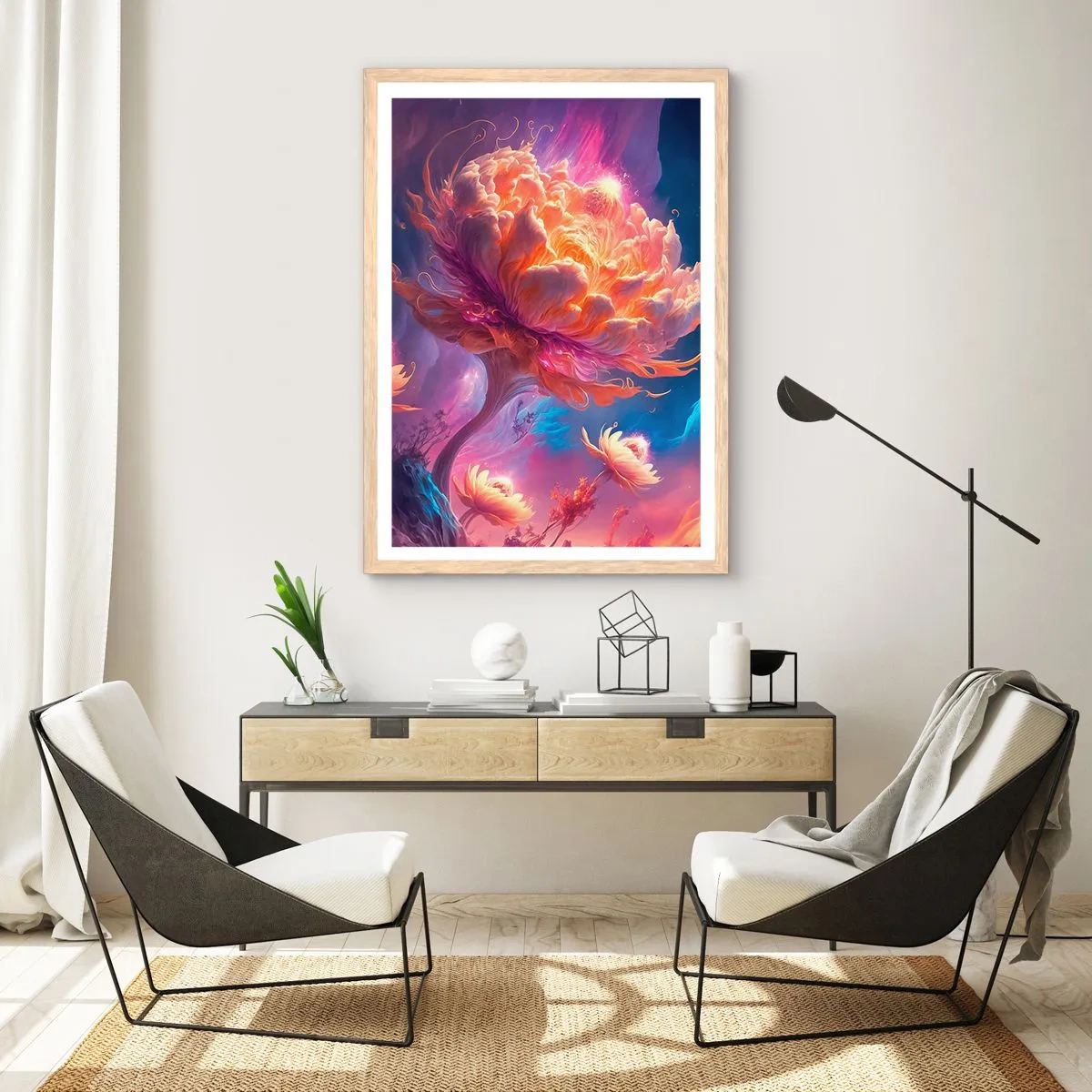 Plakat w ramie jasny dąb - Inny świat - 70x100 cm