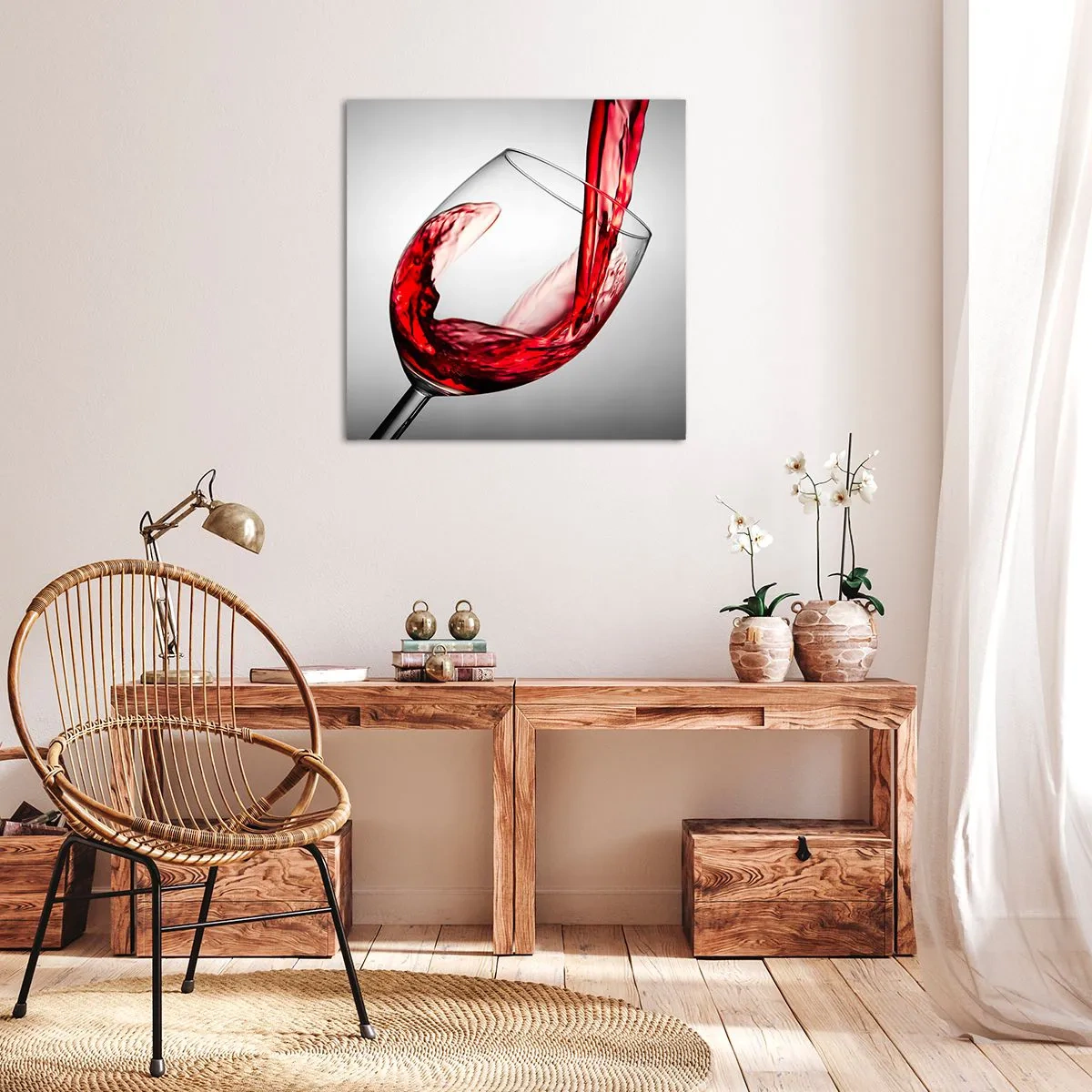 Obraz na płótnie - Barwa - ruch - dźwięk - 70x70 cm