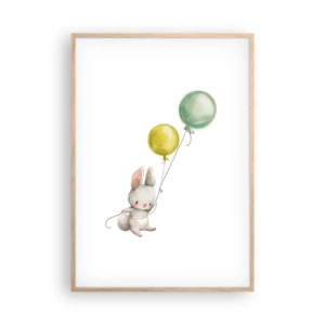 Plakat w ramie jasny dąb - Też polecę! - 70x100 cm