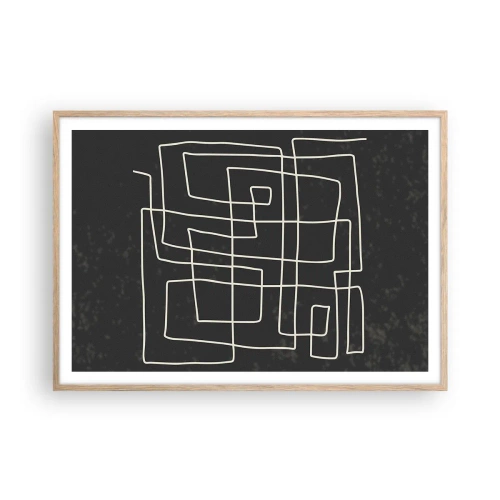 Plakat w ramie jasny dąb - Nie taki prosty - 100x70 cm