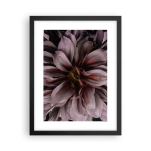 Plakat w czarnej ramie - Kwietne serce - 30x40 cm
