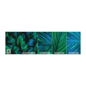 Fototapeta Próbka Standard Eco - W zielonym tłumie - Zielone Liście, Roślina Tropikalna, Natura - 100x30 cm