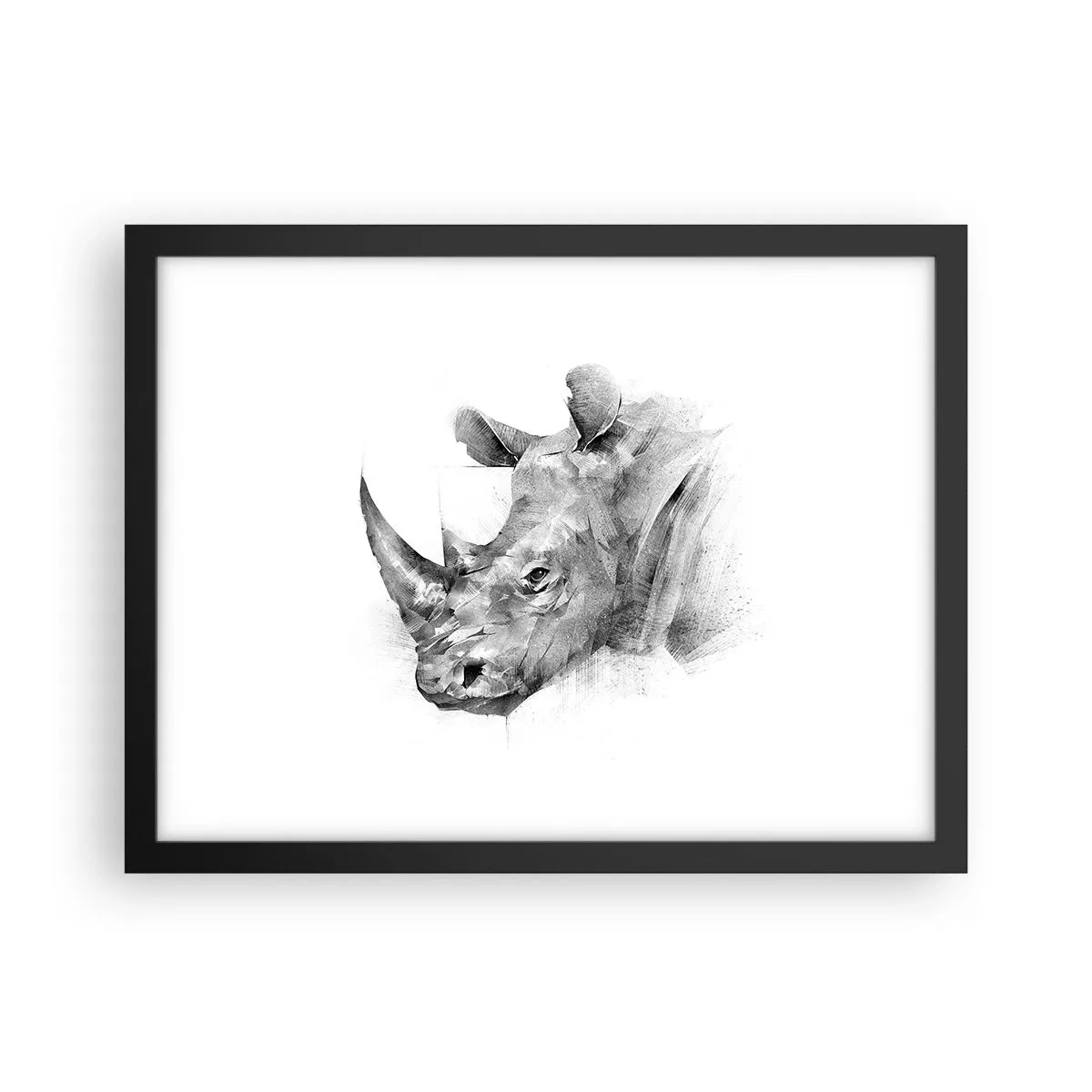 Plakat w czarnej ramie - Afrykański portret - 40x30 cm