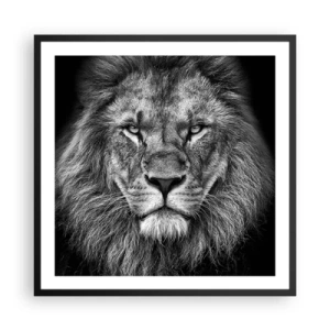 Plakat w czarnej ramie - W stroju koronacyjnym - 60x60 cm